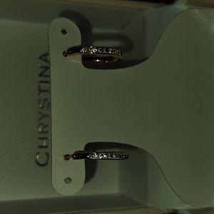 Christina gold hoop earrings